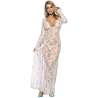 SUBBLIME VESTIDO LARGO MANGA LARGA BLANCO S M