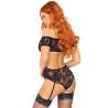 LEG AVENUE SET DOS PIEZAS TOP Y TEDDY S M