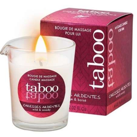 TABOO VELA DE MASAJE PARA eL CARESSES ARDENTES AROMA HELECHO