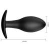 PRETTY LOVE PLUG ANAL SILICONA ANCLA 85 CM NEGRO