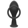 ADDICTED TOYS PLUG ANAL CON ANILLO SILICONA NEGRO