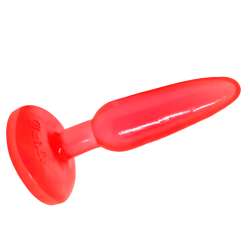 PLUG ANAL TACTO SUAVE ROJO 142