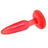 PLUG ANAL TACTO SUAVE ROJO 142