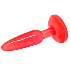 PLUG ANAL TACTO SUAVE ROJO 142