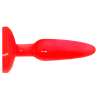 PLUG ANAL TACTO SUAVE ROJO 142