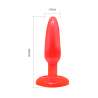 PLUG ANAL TACTO SUAVE ROJO 142