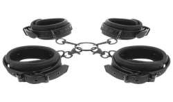 FETISH SUBMISSIVE SET ESPOSAS MANOS Y TOBILLOS CON FORRO DE NOPRENO