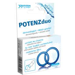 POTENZ DUO ANILLOS PARA PENE AZUL M