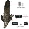 BRAVE MAN FUNDA PENE ANAL Y CLITORIS VIBRADOR 165 CM NEGRO
