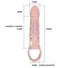 BAILE FUNDA EXTENSORA PENE CON VIBRACION Y STRAP 135 CM