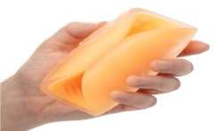 CALEX BEADED GRIP MASTURBADOR TEXTURADO NARANJA