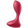 SATISFYER BACKDOOR LOVER PLUG ANAL VIBRADOR ROJO