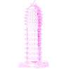 FUNDA PARA PENE CON PUNTOS ESTIMULANTES ROSA 14 CM