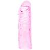 FUNDA ROSA PENE SILICONA ESTIMULANTE 13CM
