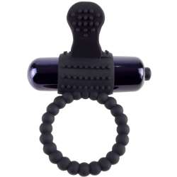 FANTASY C RING ANILLO VIBRADOR DE SILICONA NEGRO