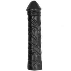 ALL BLACK DILDO GIGANTE FISTING SUAVE 32 CM