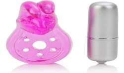 CALEX MICRO VIBE AROUSER BUNNY ANILLO VIBRADOR ROSA