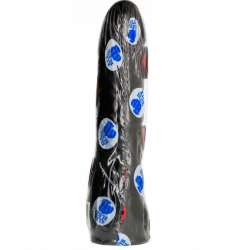 ALL BLACK DILDO NEGRO REALISTICO 20CM