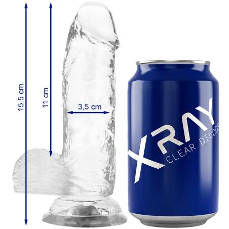 XRAY CLEAR DILDO REALISTA TRANSPARENTE 155CM X 35CM