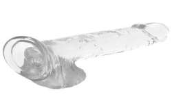 XRAY CLEAR DILDO REALISTA TRANSPARENTE 20CM X 45CM