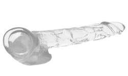 XRAY CLEAR DILDO REALISTA TRANSPARENTE 22CM X 46CM