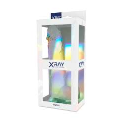 XRAY CLEAR DILDO REALISTA TRANSPARENTE 22CM X 46CM