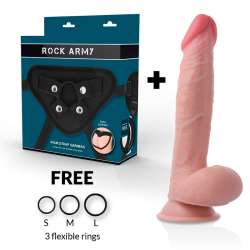ROCKARMY ARNeS DUAL DENSITY SHERMAN DILDO REALISTA 24CM