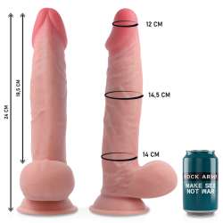 ROCKARMY ARNeS DUAL DENSITY SHERMAN DILDO REALISTA 24CM