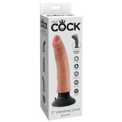 DILDO VIBRADOR KING COCK 1778 CM NATURAL