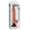 DILDO VIBRADOR KING COCK CON TESTICULOS 255 CM COLOR CARNE