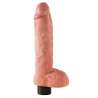 DILDO VIBRADOR KING COCK CON TESTICULOS 255 CM COLOR CARNE