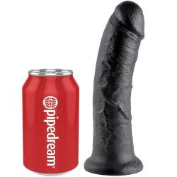 KING COCK 8 PENE NEGRO 203 CM
