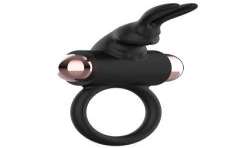 COQUETTE CHIC DESIRE COCK RING ANILLO VIBRADOR NEGRO GOLD