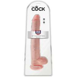 KING COCK PENE CON TESTICULOS 356 CM COLOR NATURAL