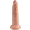 KING COCK DILDO REALISTICO UNCUT NATURAL 23 CM