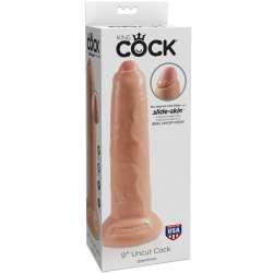 KING COCK DILDO REALISTICO UNCUT NATURAL 23 CM