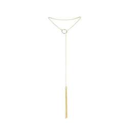 BIJOUX MAGNIFIQUE COLLAR METaLICO CON FLECOS DORADO