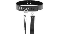 DARKNESS COLLAR BDSM CON CANDADO NEGRO