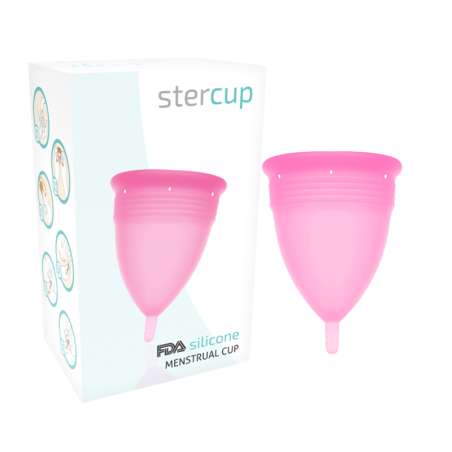 STERCUP COPA MENSTRUAL FDA SILICONE TALLA S ROSA