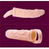 BAILE FUNDA EXTENSORA PENE CON VIBRACION Y STRAP PARA TESTICULOS 135 CM