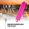 DOLCE VITA VIBRADOR RECARGABLE FOUR ROSA 7 VELOCIDADES