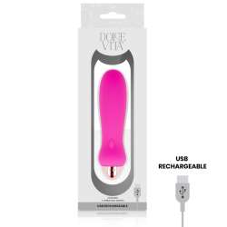 DOLCE VITA VIBRADOR RECARGABLE FIVE ROSA 7 VELOCIDADES