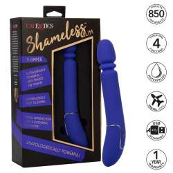 CALEX SHAMELESS SLIM THUMPER MASAJEADOR AZUL