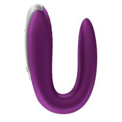 SATISFYER DOUBLE FUN PARTNER VIBRATOR LILA