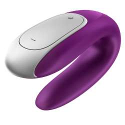 SATISFYER DOUBLE FUN PARTNER VIBRATOR LILA