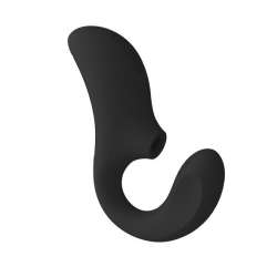 LELO ENIGMA DOBLE ESTIMULACIoN SUCCION MASAJEADOR NEGRO