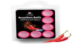 SECRET PLAY SET 6 BRAZILIAN BALLS TRIPLE EFECTO