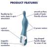 SATISFYER A MAZING 1 VIBRADOR PUNTO A AZUL