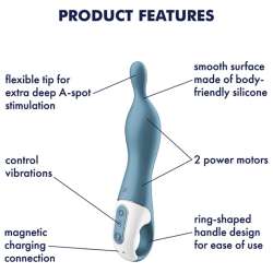 SATISFYER A MAZING 1 VIBRADOR PUNTO A AZUL