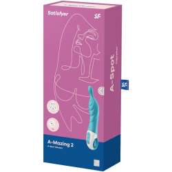 SATISFYER A MAZING 2 VIBRADOR PUNTO A TURQUESA
